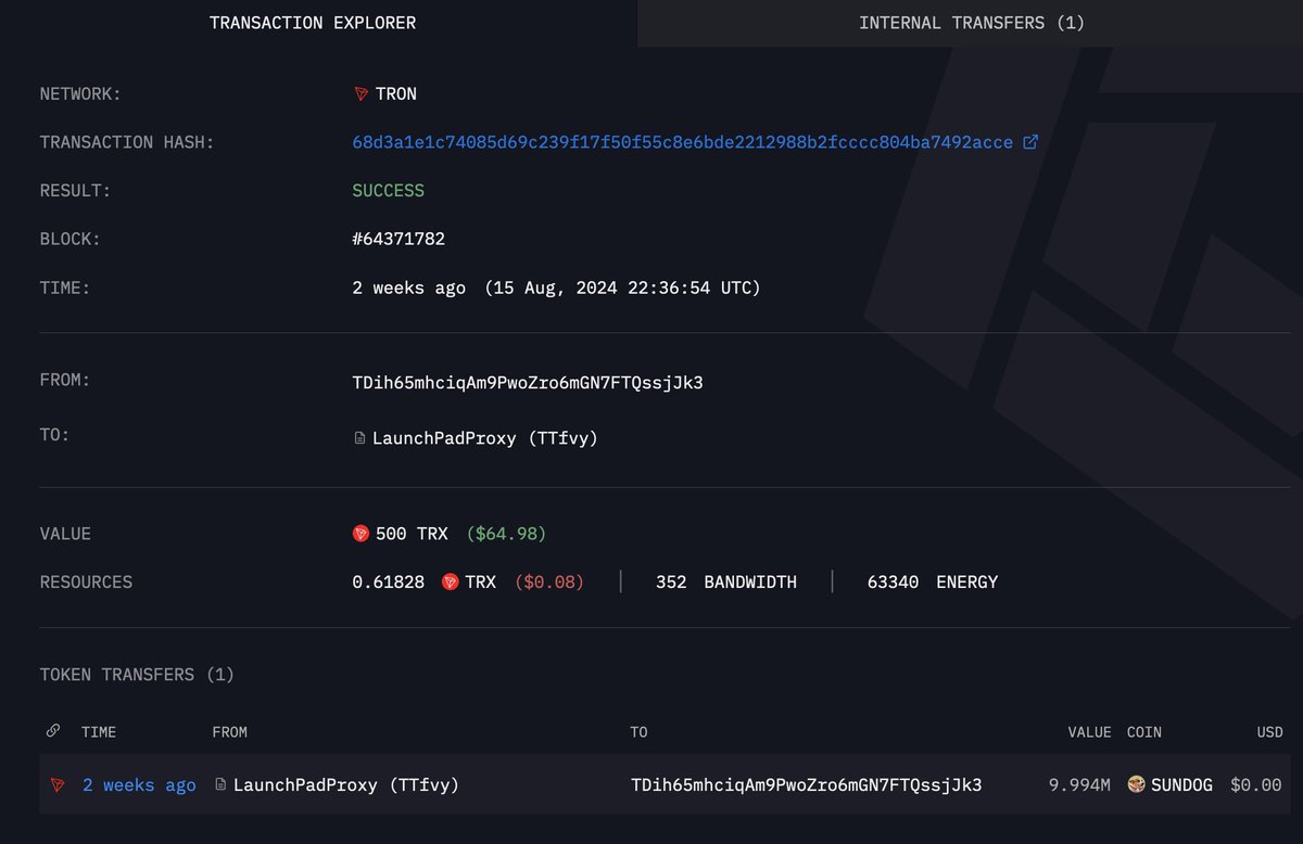 arkham's tweet image. Imagine being this guy

Trader TDi bought $65 of SUNDOG as it launched on SunPump - and flipped it in 20 minutes for a $495 profit.

If he held for 4 days, his SUNDOG would’ve been worth $2 Million.