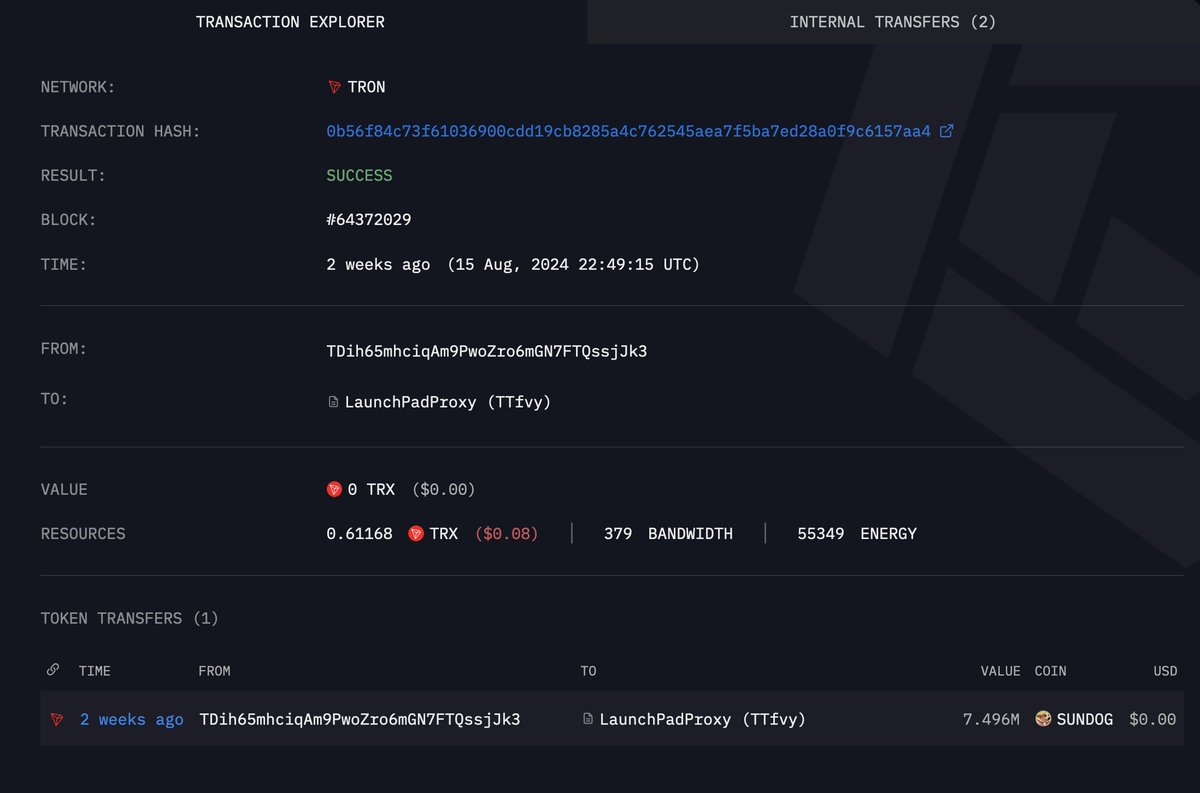 arkham's tweet image. Imagine being this guy

Trader TDi bought $65 of SUNDOG as it launched on SunPump - and flipped it in 20 minutes for a $495 profit.

If he held for 4 days, his SUNDOG would’ve been worth $2 Million.