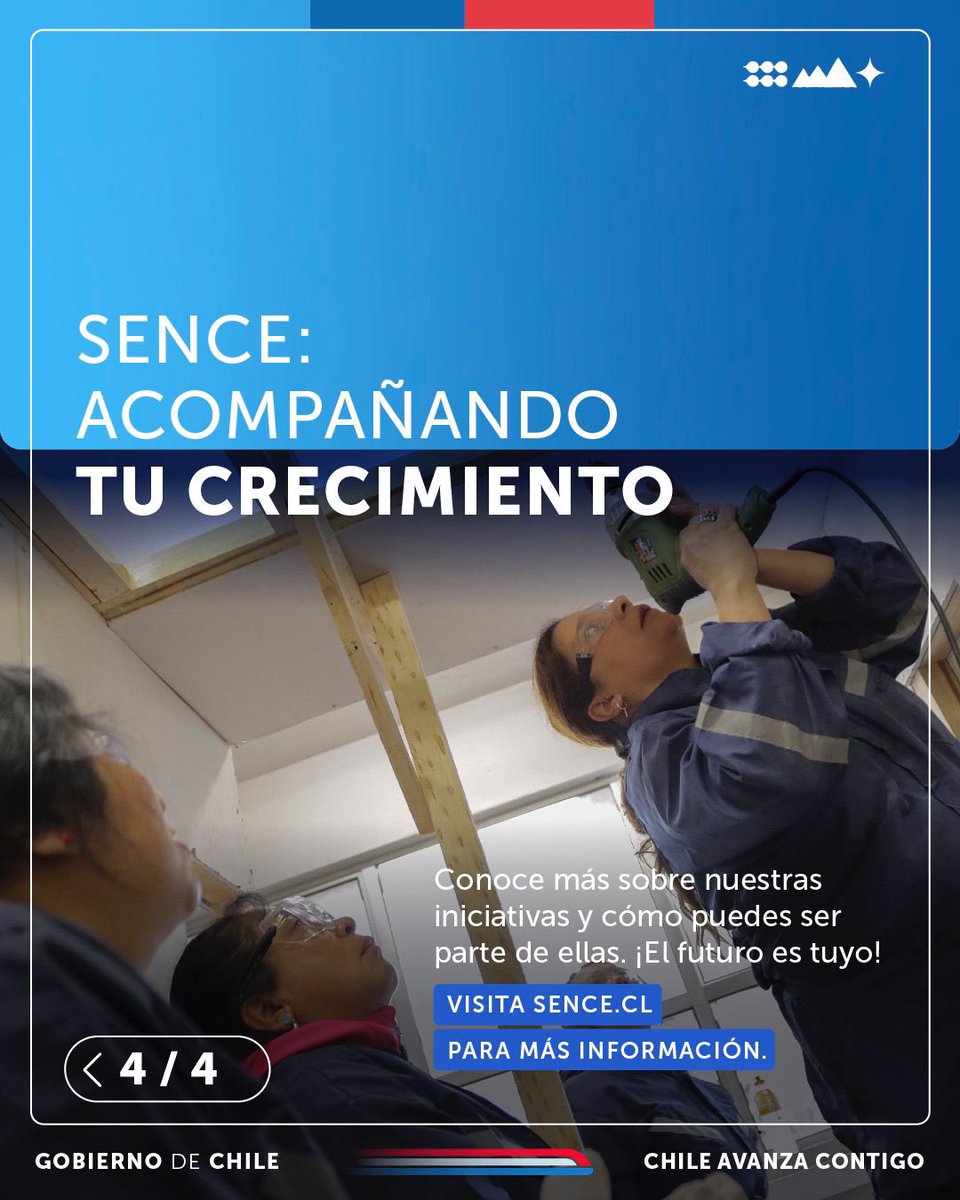 📚 Celebramos la Educación Técnico-Profesional en Chile 🇨🇱 Con más de 82 años formando el futuro del país, <a href="/SenceChile/">Servicio Nacional de Capacitación y Empleo, Sence.</a> acompaña tu trayectoria desde el liceo hasta la capacitación continua, garantizando excelencia 
Descubre más en sence.cl.