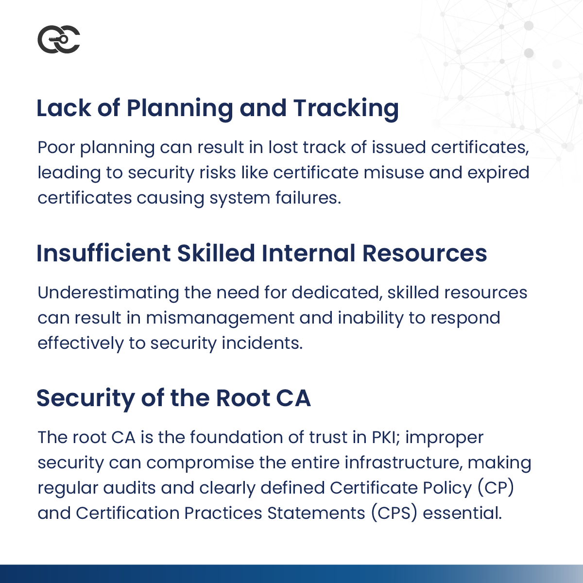 encryptioncons's tweet photo. Learn how to avoid common PKI pitfalls and secure your systems effectively with our PKI expertise!
https://t.co/vWB0v2yjau
#PKI #PKIDeployment #Cybersecurity #DataProtection #Encryption #PKISecurity #DigitalCertificates #CertificateManagement #RootCA #HSM #KeyManagement https://t.co/vRTUKnnht7