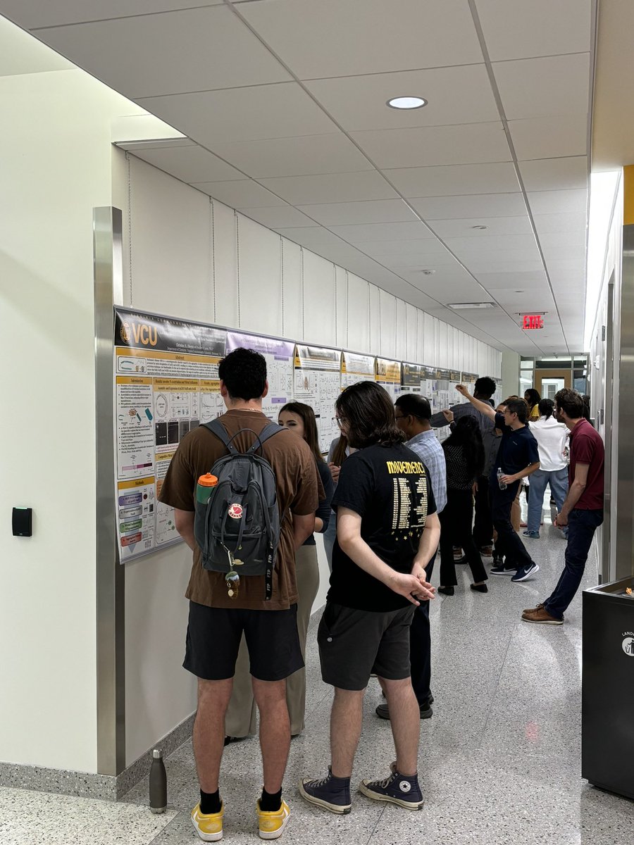VCUChemistry's tweet photo. Our graduate students have been hard at work, come by the 4th floor of the STEM building to see some of the research theyβve been doing! @VCUresearch #VCUCHS https://t.co/Pns6CIBBpJ