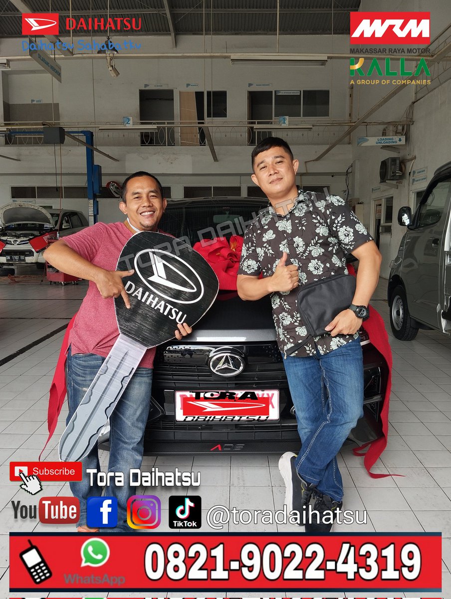 ToraDaihatsu's tweet photo. Tks Bpk Gunarto pilih Ayla 1.2 R CVT ADS
#deliveryorder #palu #sulteng #kallagroup #daihatsu #openkap #kotapalu #MRM #DaihatsuSahabatku #mayasuzukipalu #mayapatrakopalu #granmax #daihatsuMRM #granmaxpickup #kodyapalu #luxio #sirion #ayla #sigra #xenia #palu #rocky #terios #astra https://t.co/WVRsx3W8a9