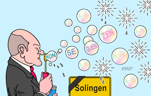 sinnsturm's tweet photo. #Kanzler #Scholz besuchte den #Tatort des Terroranschlags in #Solingen. Der #SPD-Politiker findet klare Worte. Doch die #Solinger berührt er damit nicht! #Terror #Islamisten https://t.co/zUB3ykd3GV
