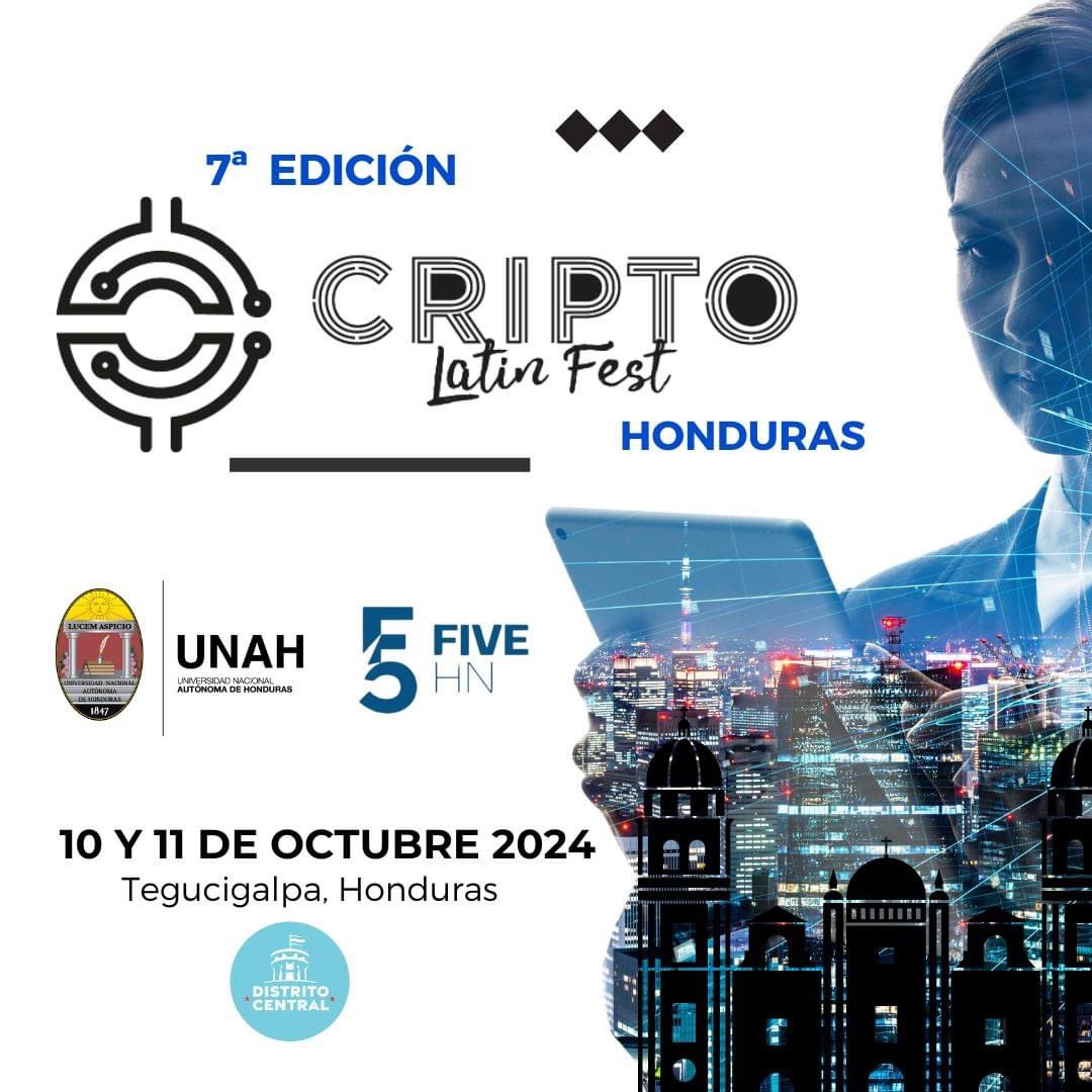 UNAHoficial's tweet image. ¡La Universidad Nacional Autónoma de Honduras (UNAH) te invita a ser parte del Cripto Latin Fest en su 7ª edición!

Regístrate ingresando al siguiente link:
lu.ma/aq1h0quy

#CriptoLatinFest #fivehn #UNAH
#UNAHnuevahistoria #Criptomonedas #Innovación #bitcoin #honduras