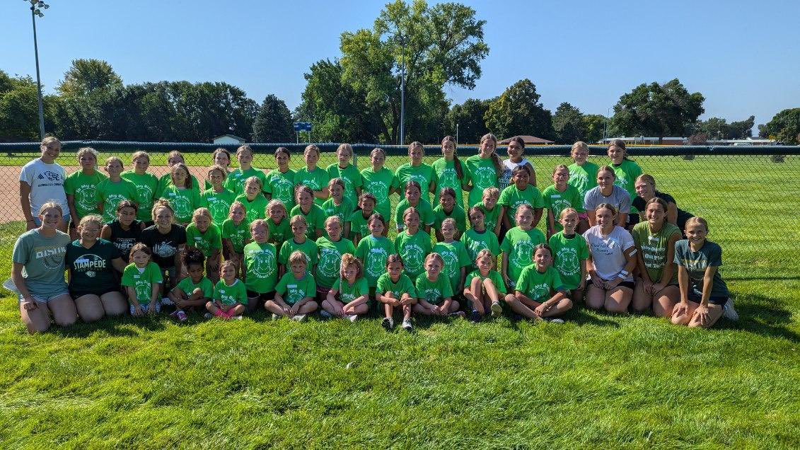 CCBisonSoftball's tweet photo. Camp on Saturday was so much fun with these girls!  See you at the home opener on Tuesday! https://t.co/sSll9TbJtP