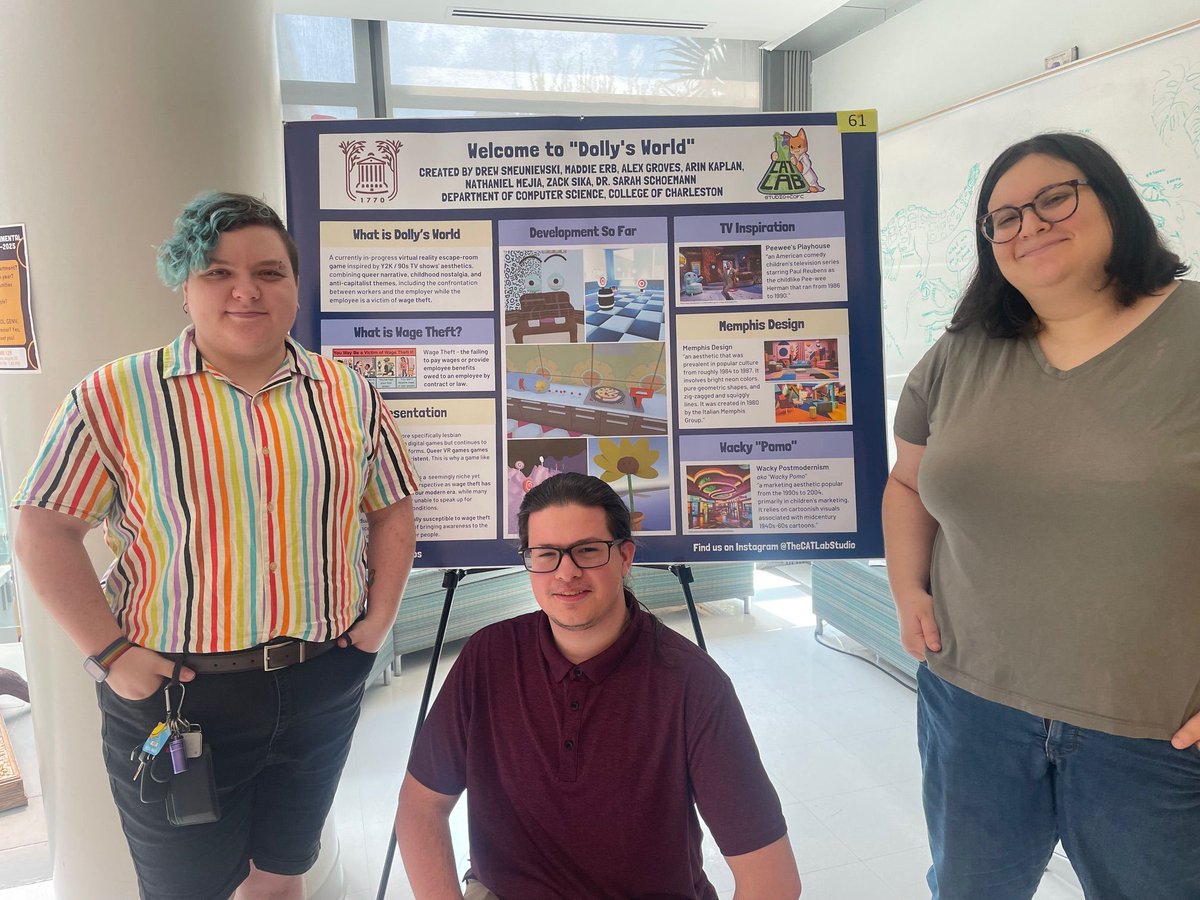 csatcofc's tweet image. The Department of Computer Science was well represented at last week's Celebration of Summer Research Poster Session. We are proud of all the hard work the students (and faculty mentors) put in over the summer!