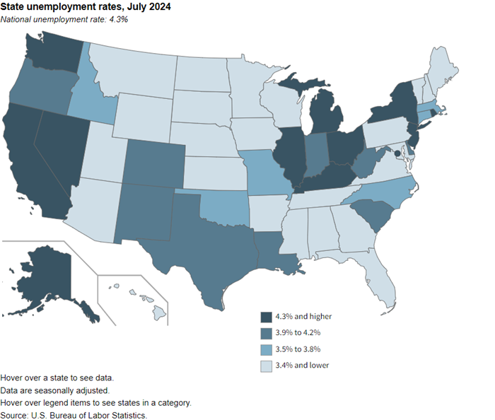 Unemployment By State 2024