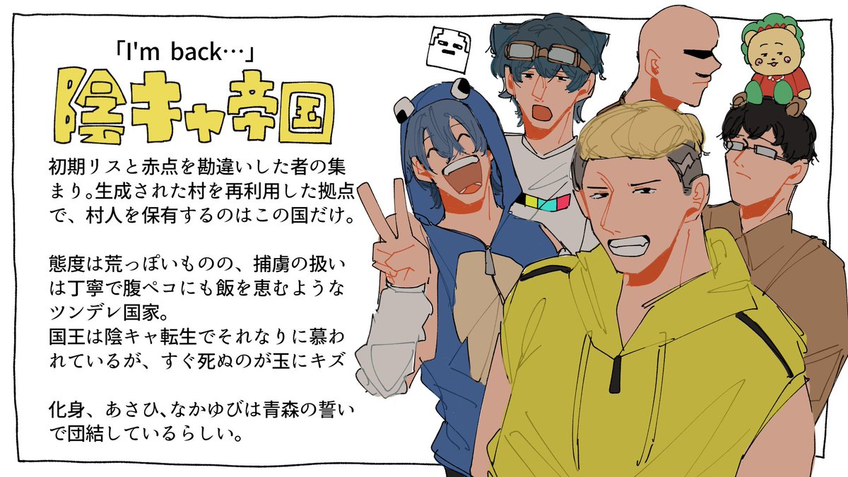 50人クラフト Minecraft × Civilization 個人的メイン4勢力 ( 偏見 )