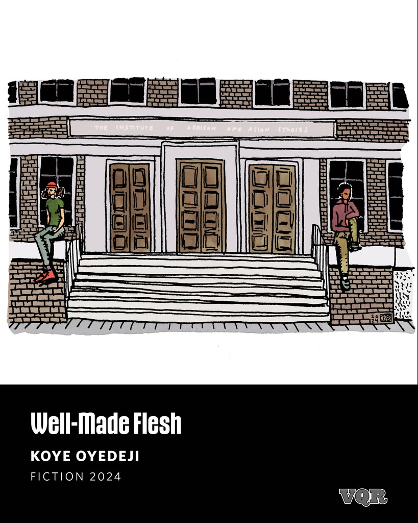 “Pause that moment between the trip and the impact. Stretch it over the eighteen months between my sister’s passing and now. It is that fright, constant and prolonged.” Read “Well-Made Flesh,” new fiction by <a href="/Koye/">Koye</a> from our latest issue: vqronline.org/fiction-2024/f…