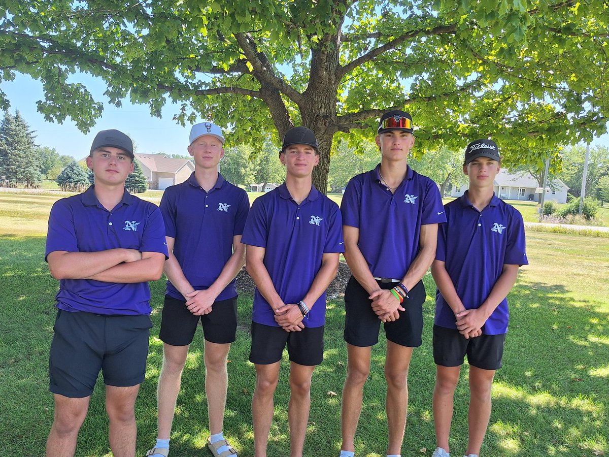 norwalkboysgolf's tweet photo. Norwalk boy's golf team shooting in 70's in Johnston invite are:   Dayton Poen (79) Tillman Papcun (77) Mason Johnson (73) Grady Sigrist (73) and Ian lux (74).   Congrats https://t.co/gKPt7DD4cS