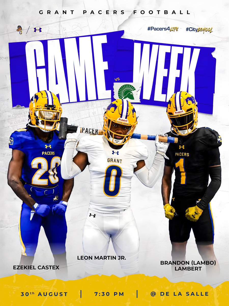 GHSpacersFootball (@grant_union) on Twitter photo βAre You Not Entertained?! Are You Not Entertained?! Is This Not Why You Are Here?β Is Game Week! Week 2. De La Salle on the β° #WeAreGrant #PacerForLife #CitySchool π΅π‘π΄π΅π‘π΄ <a href="/CReedGHS/">Carl Reed</a> <a href="/CoachLeach3/">CoachLeach</a> <a href="/coachJoJohnson/">Josiah Johnson</a> <a href="/Coach_Ferg7/">Deanthone Ferguson</a> <a href="/CoachKei22/">Kei Fox</a> <a href="/MRHAVINGMOTION/">Daniel Blackwell</a> <a href="/streetsavvyGMG/">Coach D. Leach (H.U.) πΊπΈπ―</a> βAre You Not Entertained?! Are You Not Entertained?! Is This Not Why You Are Here?β Is Game Week! Week 2. De La Salle on the β° #WeAreGrant #PacerForLife #CitySchool π΅π‘π΄π΅π‘π΄ <a href="/CReedGHS/">Carl Reed</a> <a href="/CoachLeach3/">CoachLeach</a> <a href="/coachJoJohnson/">Josiah Johnson</a> <a href="/Coach_Ferg7/">Deanthone Ferguson</a> <a href="/CoachKei22/">Kei Fox</a> <a href="/MRHAVINGMOTION/">Daniel Blackwell</a> <a href="/streetsavvyGMG/">Coach D. Leach (H.U.) πΊπΈπ―</a>