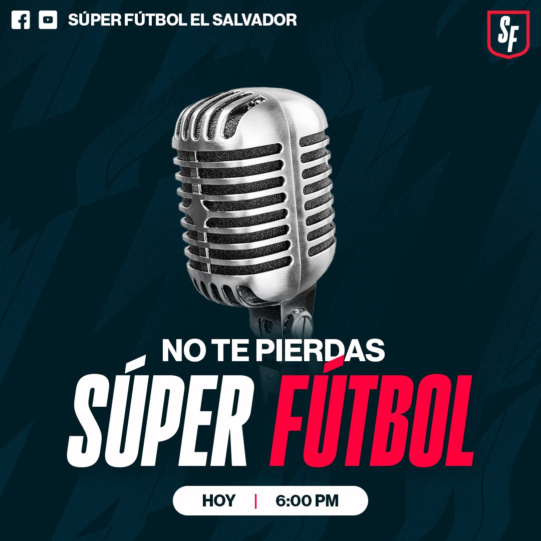 ¡HOY SÚPER FÚTBOL! ⚽️🎙️

Te esperamos esta tarde a las 6:00 PM en nuestras plataformas digitales para el debate y análisis del fútbol nacional e internacional. 🫡

- YouTube: cutt.ly/7ejqcuQn
⁃ Facebook: cutt.ly/OehXEmKn
⁃ Sitio web: cutt.ly/eehJPzk
-