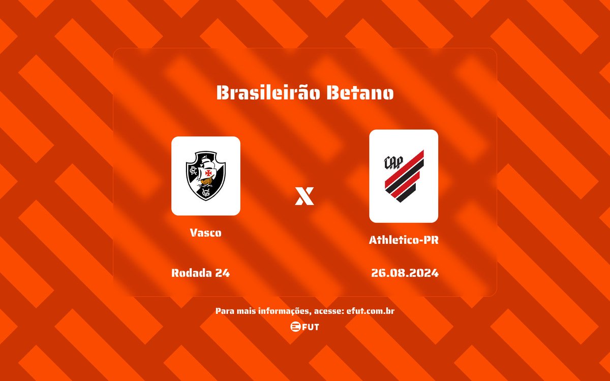 efutoficial's tweet photo. Prévia: Vasco x Athletico-PR - HIstórico de confrontos; Prováveis Escalações; Retrospecto; Onde assistir ao vivo.

Acesse:  https://t.co/E5PAwHcbcW https://t.co/S3Kpspwdyo