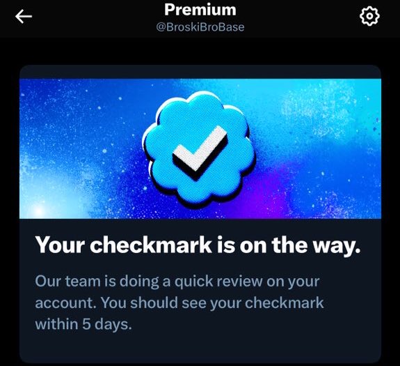 BroskiBroBase's tweet photo. 🌟 **Important Announcement** 🌟

We're excited to inform our valued members that we've taken the step to apply for our blue verification mark on Twitter! 

🔍 **Stay tuned** - soon, you'll see the official verification on our account: **[@BroskiBroBase ]**

This badge will confirm that you're getting updates directly from us, ensuring authenticity and trust in our communications.

Keep following us for the latest updates and remember, we're here to bring you the best content straight from the source!

#BroskiOfficial #VerificationInProgress #StayAuthentic

$Bro Pepe’s Bro 🧢✅

Embark on this new journey with us Bros!