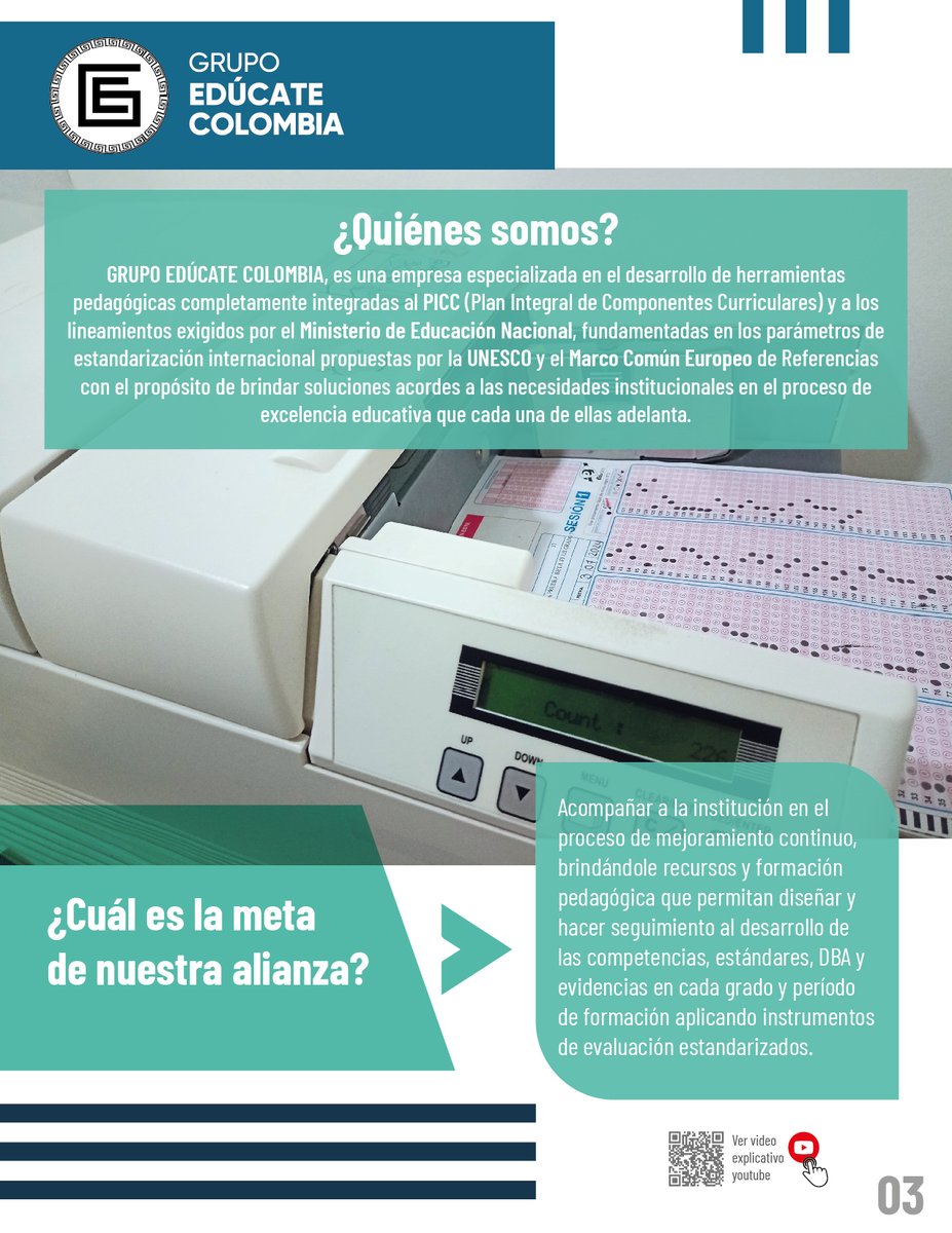 GrupoEducateCol's tweet photo. ¿Buscas excelencia educativa? 🎓 En Grupo Edúcate Colombia desarrollamos herramientas pedagógicas alineadas con estándares internacionales. ¡Impulsamos el futuro de la educación! #EducaciónDeCalidad #PICC #GrupoEducate https://t.co/KKdSMR0wmo
