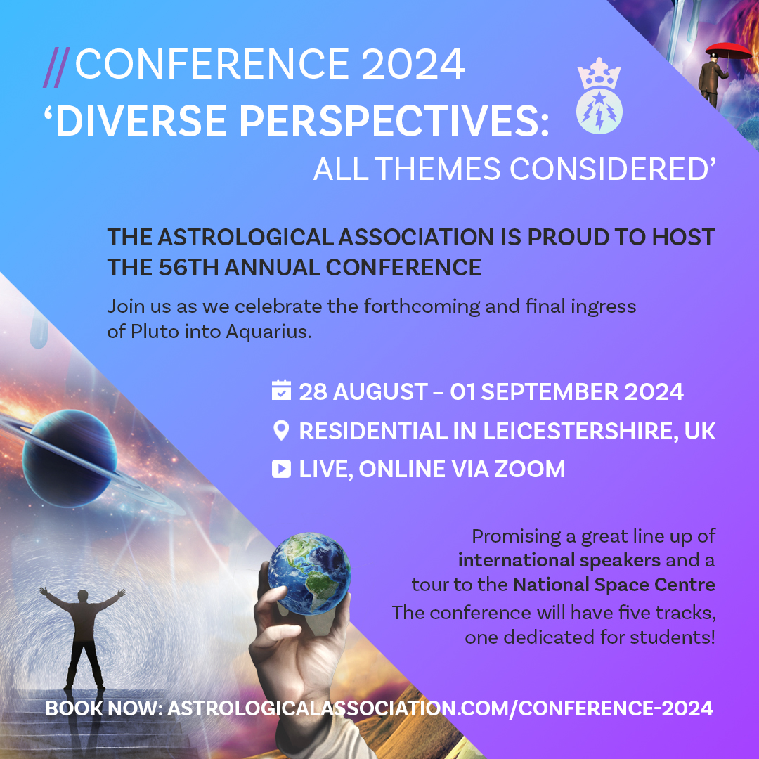 I am very pleased to be speaking about queer sexualities in ancient astrology at the 56th Annual Conference of the Astrological Association this coming weekend!
I will be presenting online at 12:30pm eastern.

Registration here: astrologicalassociation.com/conference-202…