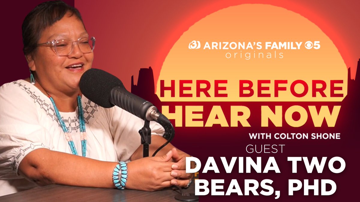 azfamily's tweet photo. 🚨 𝗡𝗘𝗪 𝗣𝗢𝗗𝗖𝗔𝗦𝗧 🚨   

In the new "Here Before, Hear Now" podcast, @ColtonShone is joined by Archaeologist Davina Two Bears, PhD.

Stream: https://t.co/HdgcljeehU 
Apple: https://t.co/l94HkD05HA
Spotify: https://t.co/Tj3j7Lk57J
YouTube: https://t.co/wcfzP1K3rp https://t.co/u4FPCqHIpT