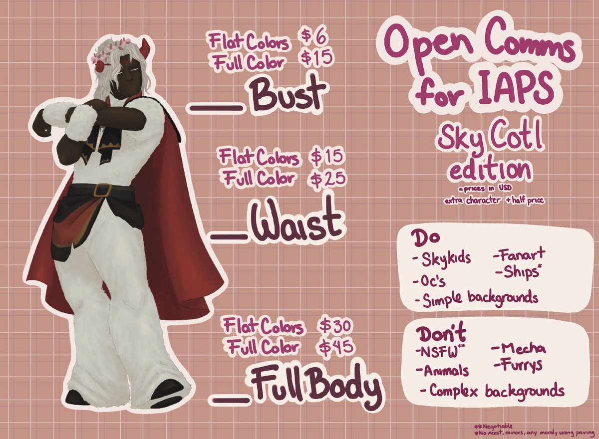 SJ_troublemaker's tweet photo. OPEN COMMISSIONS
Only for skycotl players for now! If interested send me a dm!

#sky #skycotl #skychildrenofthelight #sky星を紡ぐ子どもたち #thatskygame https://t.co/YL7mLZiFmt