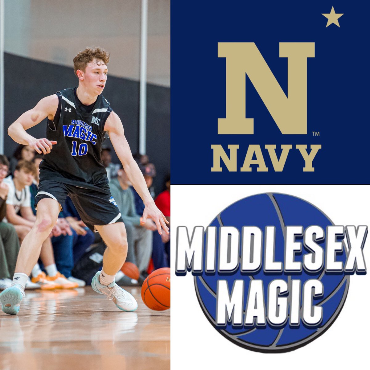 Congratulations to Magic and Malden Catholic 2025 Matt Gaffney on receiving an offer from Navy! #MagicFamily