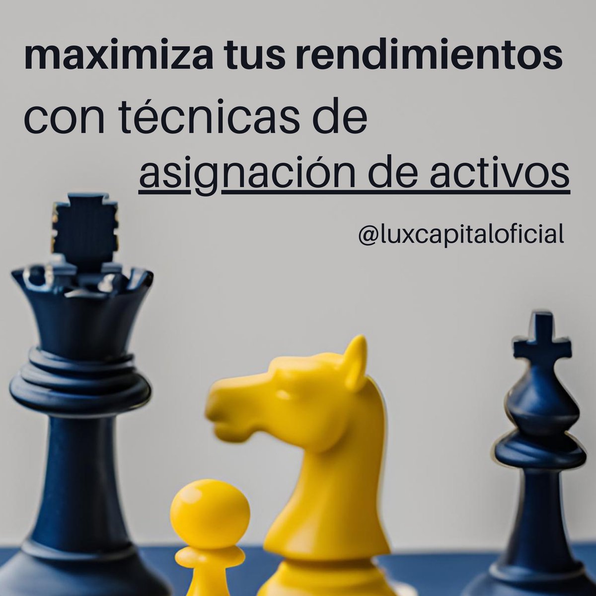 🌟Descubre cómo las técnicas de asignación de activos pueden maximizar tus rendimientos:
📊 Asignación por Ciclos Económicos
🔄 Rebalanceo Regular
🌍 Factores Macroeconómicos
¿Cuáles son tus estrategias?
#LuxCapital #Inversiones
👉 lux.capital