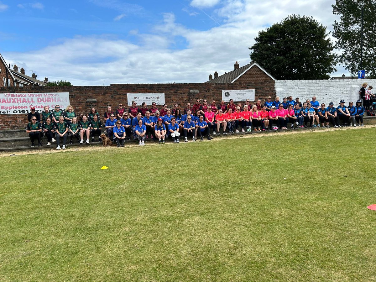 Eppleton CC (@eppletoncc) on Twitter photo A fantastic day at Eppleton today for our women’s softball festival. 👏👏
9️⃣ teams from across Durham, enjoying their self and having lots of fun; topped off with a glass of 🍾
And well done to <a href="/SeahamParkCC/">Seaham Park Cricket Club</a> for the win. 🏆⭐️
#ECC A fantastic day at Eppleton today for our women’s softball festival. 👏👏
9️⃣ teams from across Durham, enjoying their self and having lots of fun; topped off with a glass of 🍾
And well done to <a href="/SeahamParkCC/">Seaham Park Cricket Club</a> for the win. 🏆⭐️
#ECC