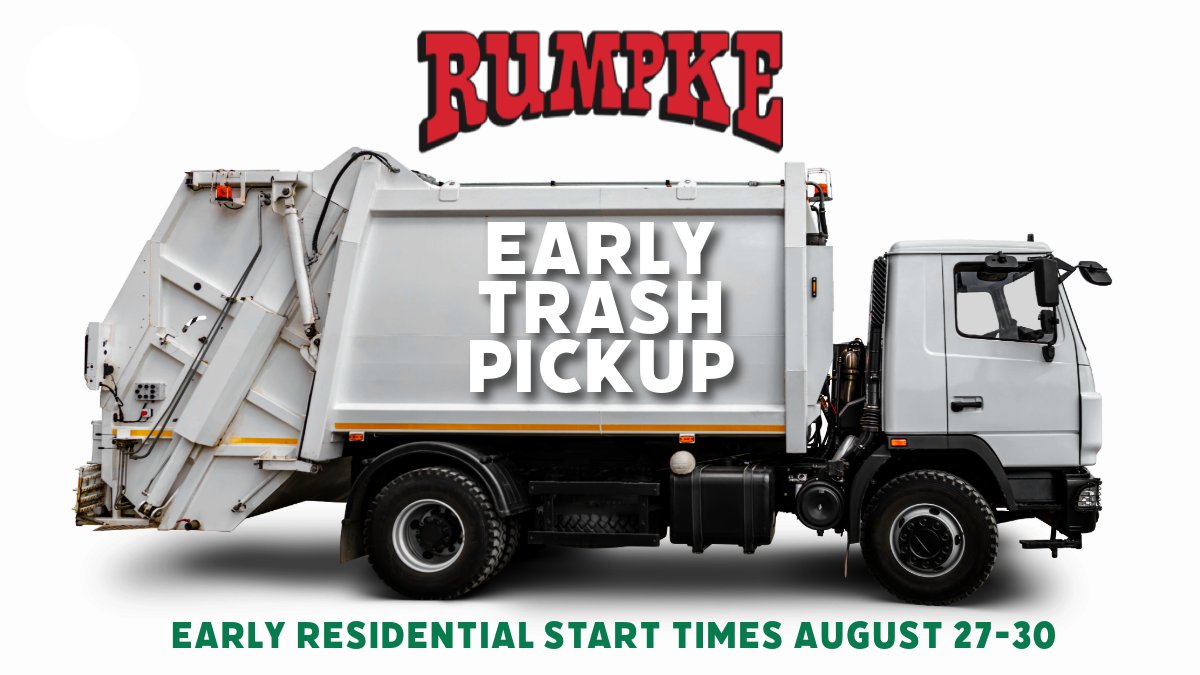 Rumpke Waste &amp; Recycling crews will be starting their routes early each day from August 27-30 due to the forecasted extreme heat.

Thank you for your understanding and cooperation!
#HarrisonTownship #WasteManagement #CommunityUpdate