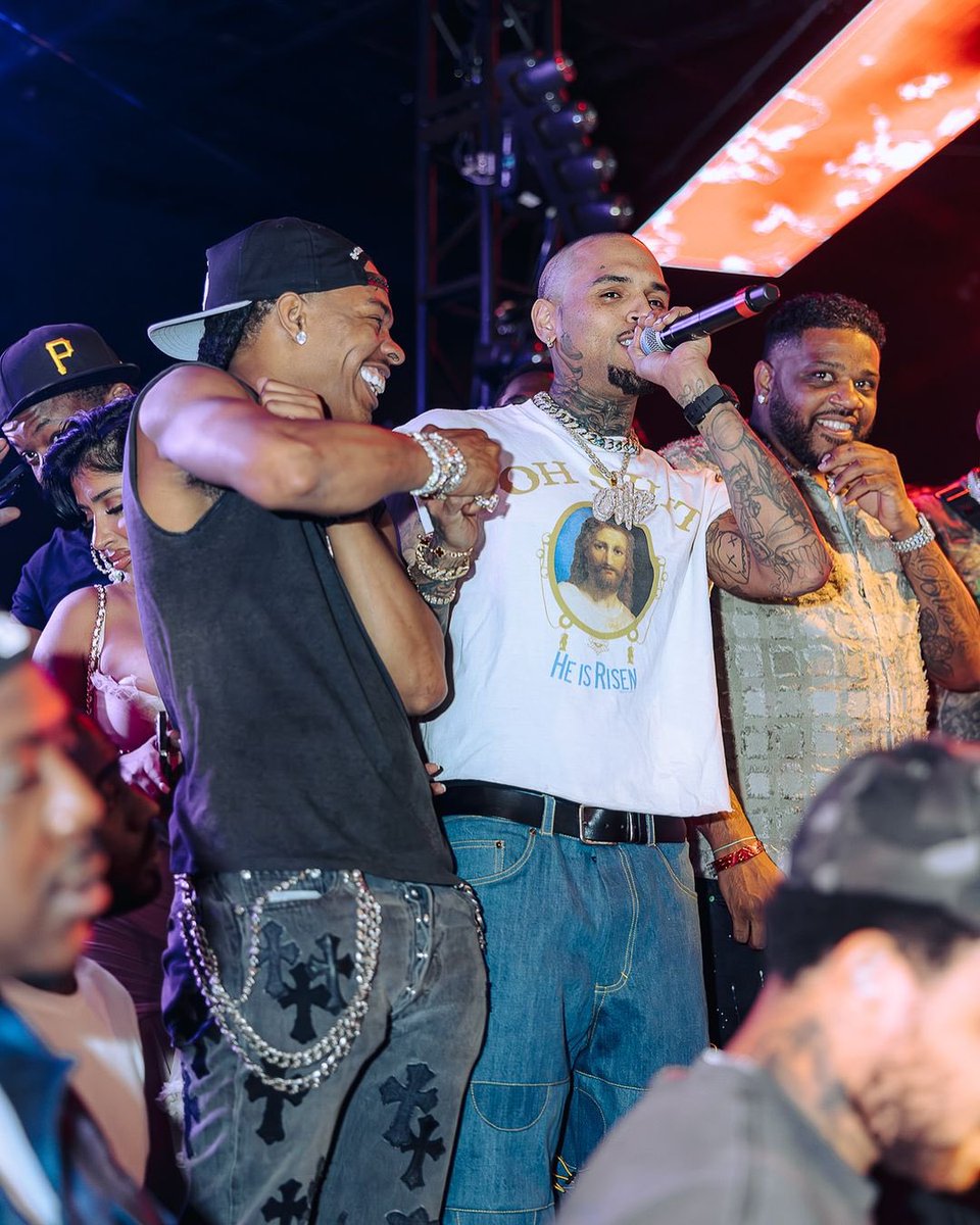 Lil Baby &amp; Chris Brown last night in Vegas🔥