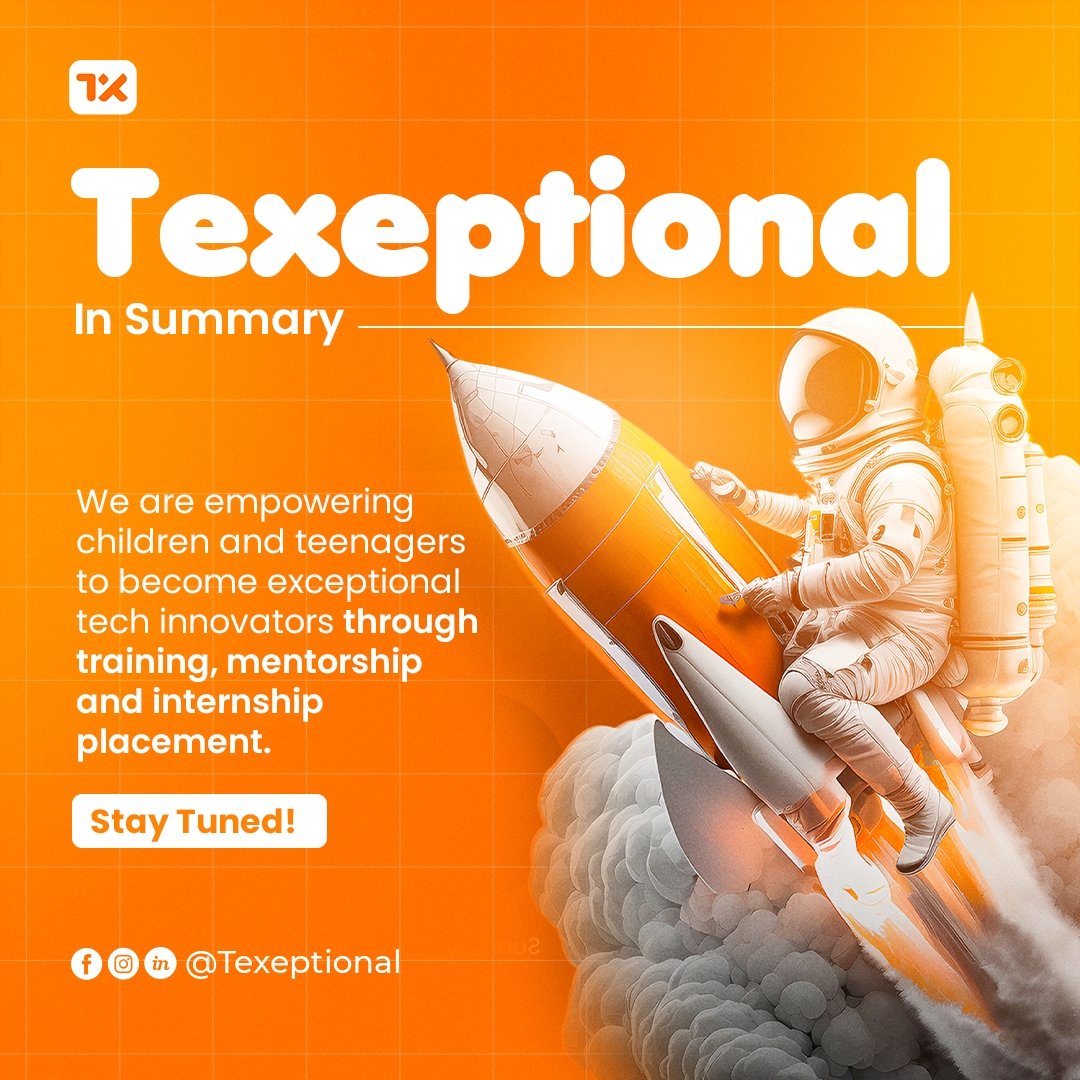 texeptional's tweet photo. At Texeptional, we are dedicated to empowering the next generation of tech innovators.
#LearnWithTexeptional https://t.co/YF5Iz7QvHH