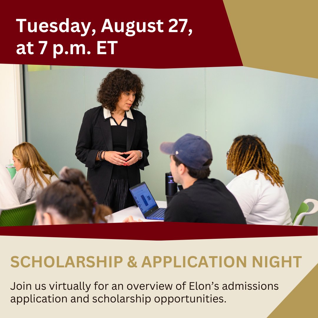 Elon Admissions tweet media