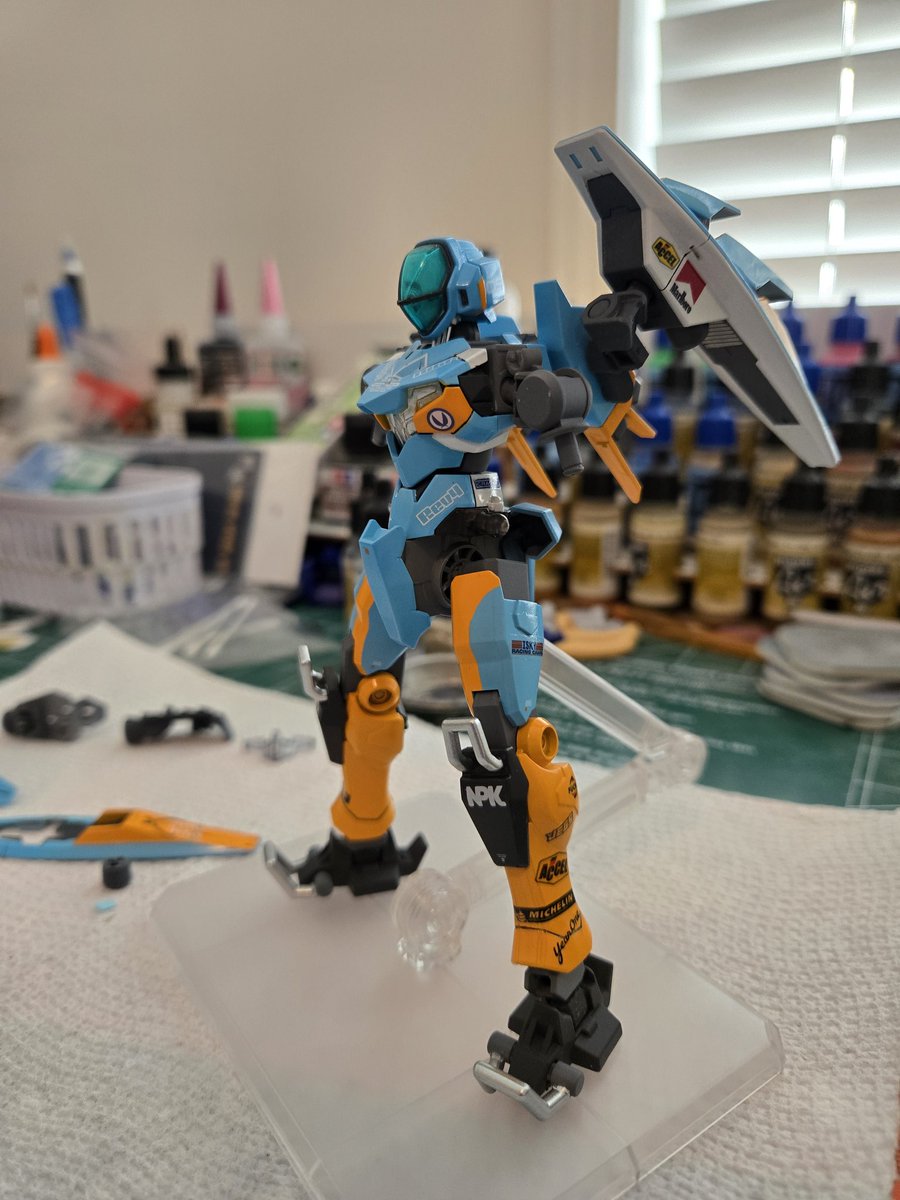 grimoireguy's tweet image. Racing kit bash WIP

#gunpla #ガンプラ #Gundam
