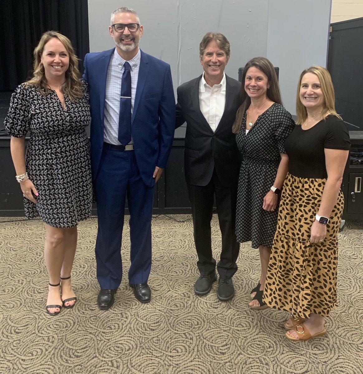 newhtfd's tweet photo. A great thanks to Ron Berger for being a part of our convocation to kick off the 2024-2025 school year today!!  Teachers and staff were energized and ready for the new year. Students we can’t wait to see you!!  #Growourown #newhartfordpublicschools https://t.co/Kny8rufURn
