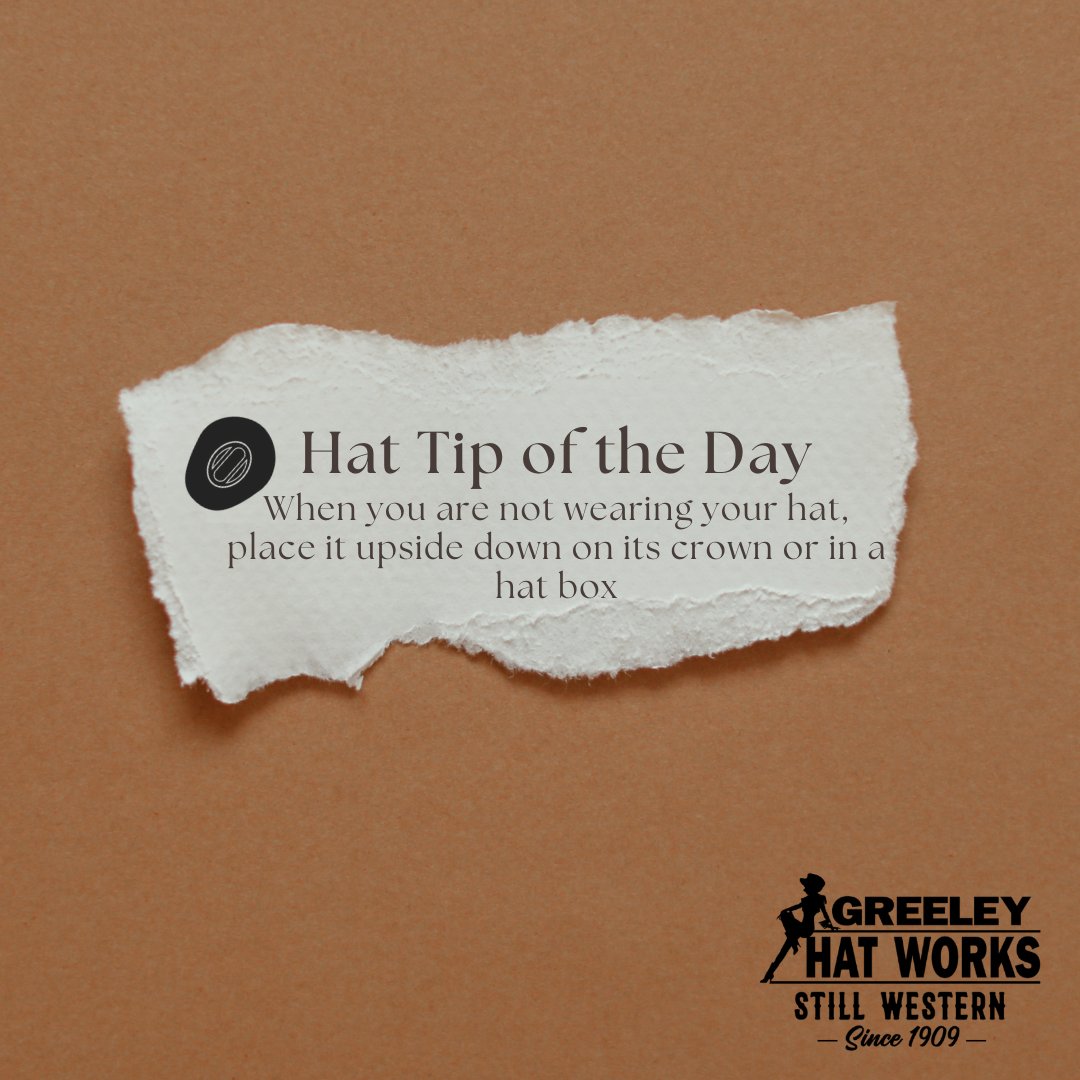 Greeley Hat Works® tweet media