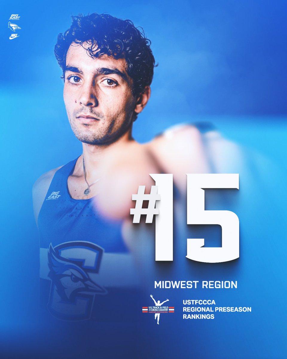 Starting out the season with some Regional respect.

For the first time in program history, the Bluejay men enter the year with a pre-season ranking. 

ustfccca.org/2024/08/featur…

#EyesUp #FutureIsBright #GoJays #CUXC
