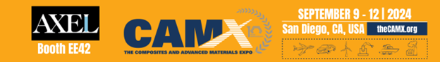 AxelPlasticsInc's tweet image. Will you be at CAMX 2024? Meet the AXEL team at booth EE42 + learn all about our full suite of quality products for the composites market, complimented by exceptional training, service, and development. 
#CAMX2024 #composites #advancedcomposites #AXEL #ACMA