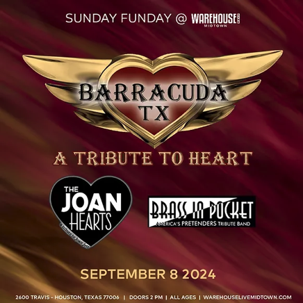 WHLFreeConcerts's tweet photo. This Sunday Funday coming soon on Sept. 8: Barracuda (a tribute to Heart), The Joan Hearts (Joan Jett tribute) and Brass in Pocket (Pretenders tribute). Tickets are FREE at https://t.co/lynQ21ac7g! https://t.co/VueFNqhKBN