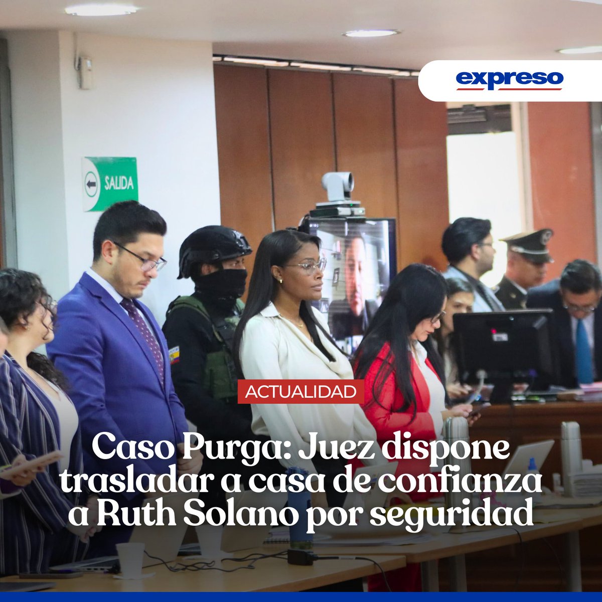 CasoPurga: El juez Javier de la Cadena ha dispuesto el traslado de Ruth  Solano, exfuncionaria del Cuerpo de Ingenieros del Ejército, a una casa de  confianza en Chigollago, Quito. Todos los detalles