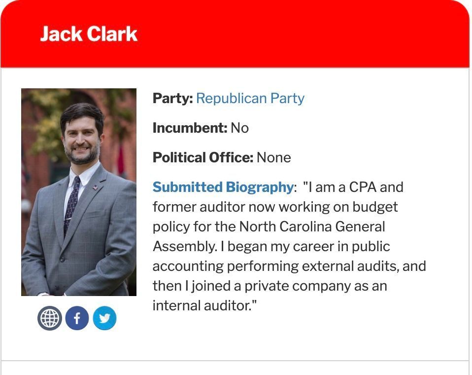 McDowellNCGOP's tweet photo. Why is the auditor's role important? 

The North Carolina State Auditor is a member of the Council of State. They examine all facets of state government for tax dollars misuse and conduct special studies as requested by the general assembly.
 https://t.co/tgAxDZALNd https://t.co/w22yj7kk6T