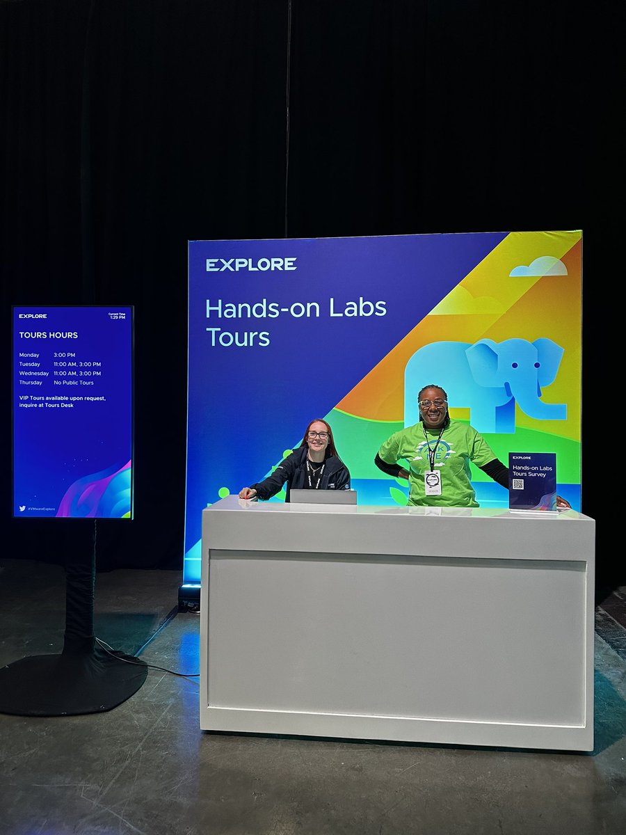 VMwareHOL's tweet image. Join us for a Hands-on Labs Tour at 3:00 PM! Get a behind-the-scenes look at how we run labs at massive scale, meet our lab creators, &amp;amp; explore our Command Center Wall. Tours last 30-45 min &amp;amp; cover both biz &amp;amp; tech insights. #VMwareExplore #VMwareHOL