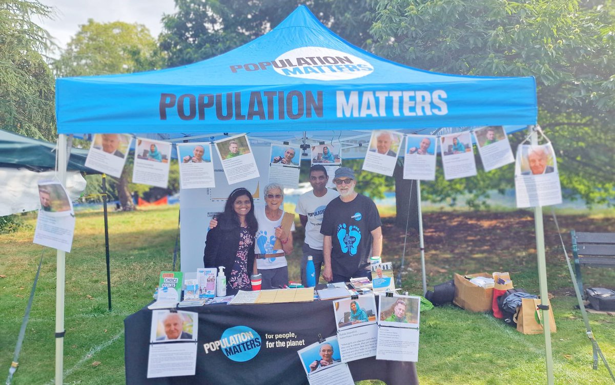 PopnMattersLnd's tweet photo. London Group of Population Matters at Carshalton Eco Fair today. https://t.co/LXzn1jf1DO