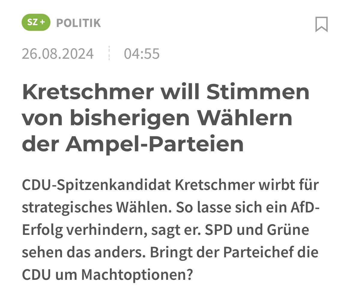 anna_cavazzini's tweet photo. Jeden Tag was gegen die Grünen raushauen, dann mit Angst vor AfD um unsere Wähler werben & am Ende mit den Putin-Freunden vom BSW koalieren. 

Kretschmer ist lost. Wer diesem Irrlichtern ein Ende setzen will, sollte Grün wählen. Für eine Regierung in Sachsen mit Rückgrat & Kompass.