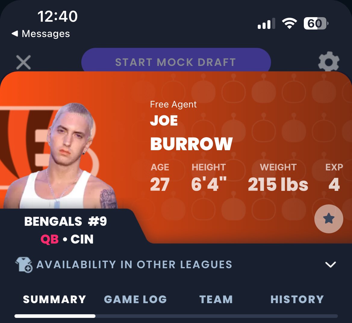 Doing a mock draft &amp; <a href="/SleeperNFL/">SleeperNFL</a> has jokes