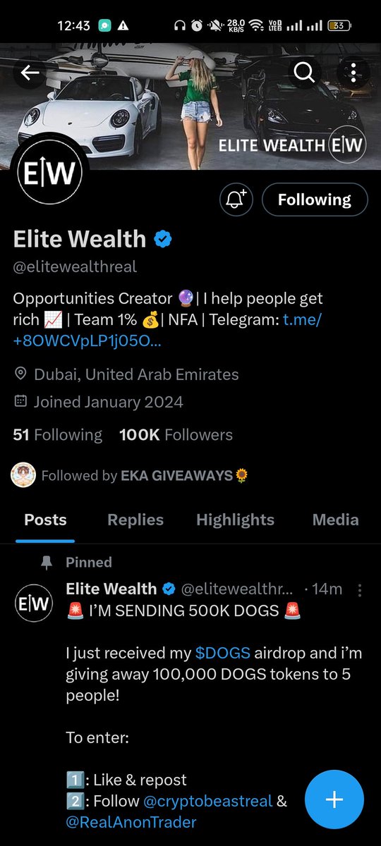 seriegoluck's tweet photo. @elitewealthreal @cryptobeastreal @RealAnonTrader Done https://t.co/ULlFWwYvqC