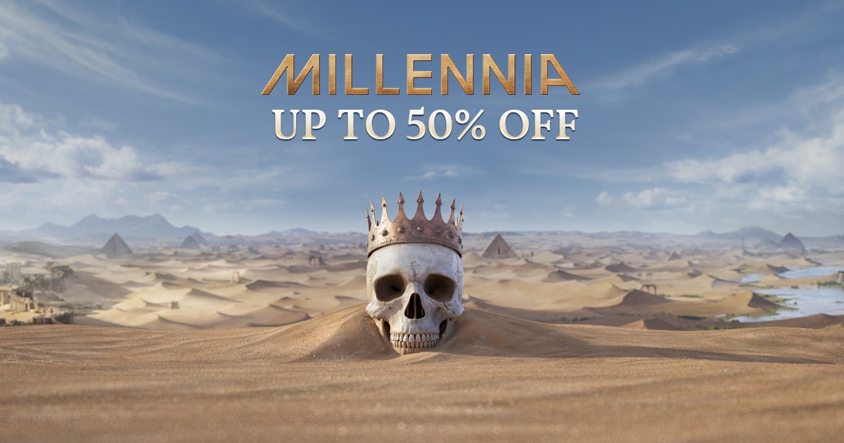 Millennia is on sale from today until the 9th of September, with the base game on sale for 50% off and the Premium Edition for 30% off! 

Navigate your way to the store to pick them up: pdxint.at/MillenniaStore