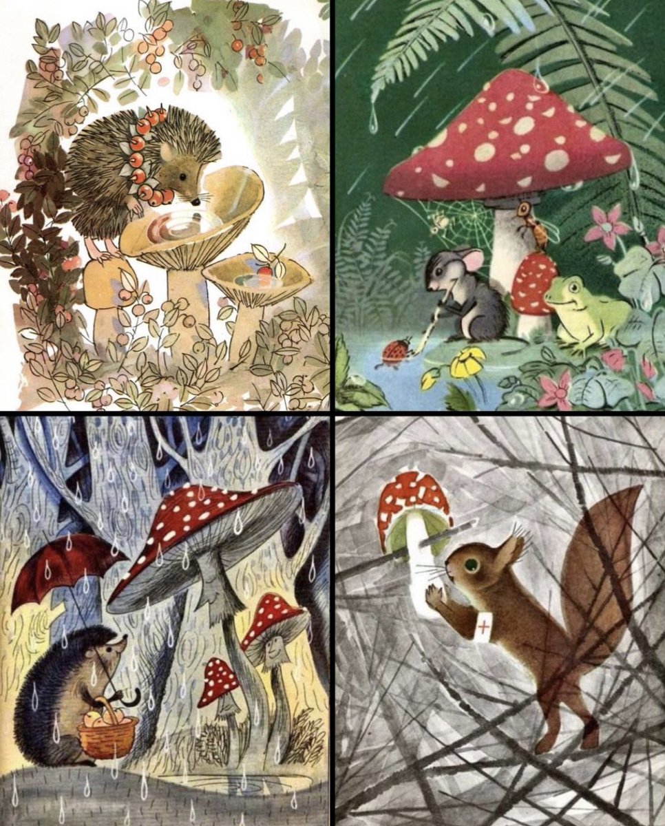 TitaniasRealm's tweet photo. The magical world of illustrator Suzanne Byalkovskaya (1919-1999) https://t.co/H3dCxJmSaS