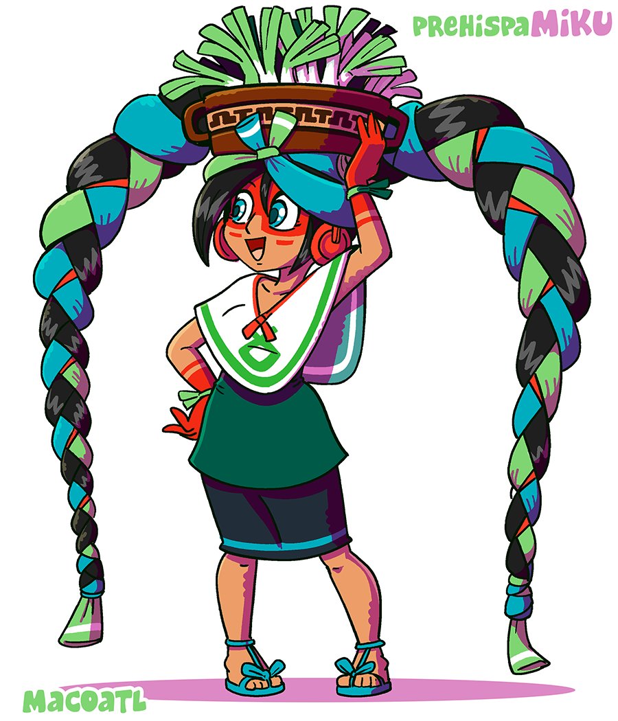 While Miku is still everywhere, here is mine, Prehispanic Miku (Or Coatlan Miku if you prefer it)