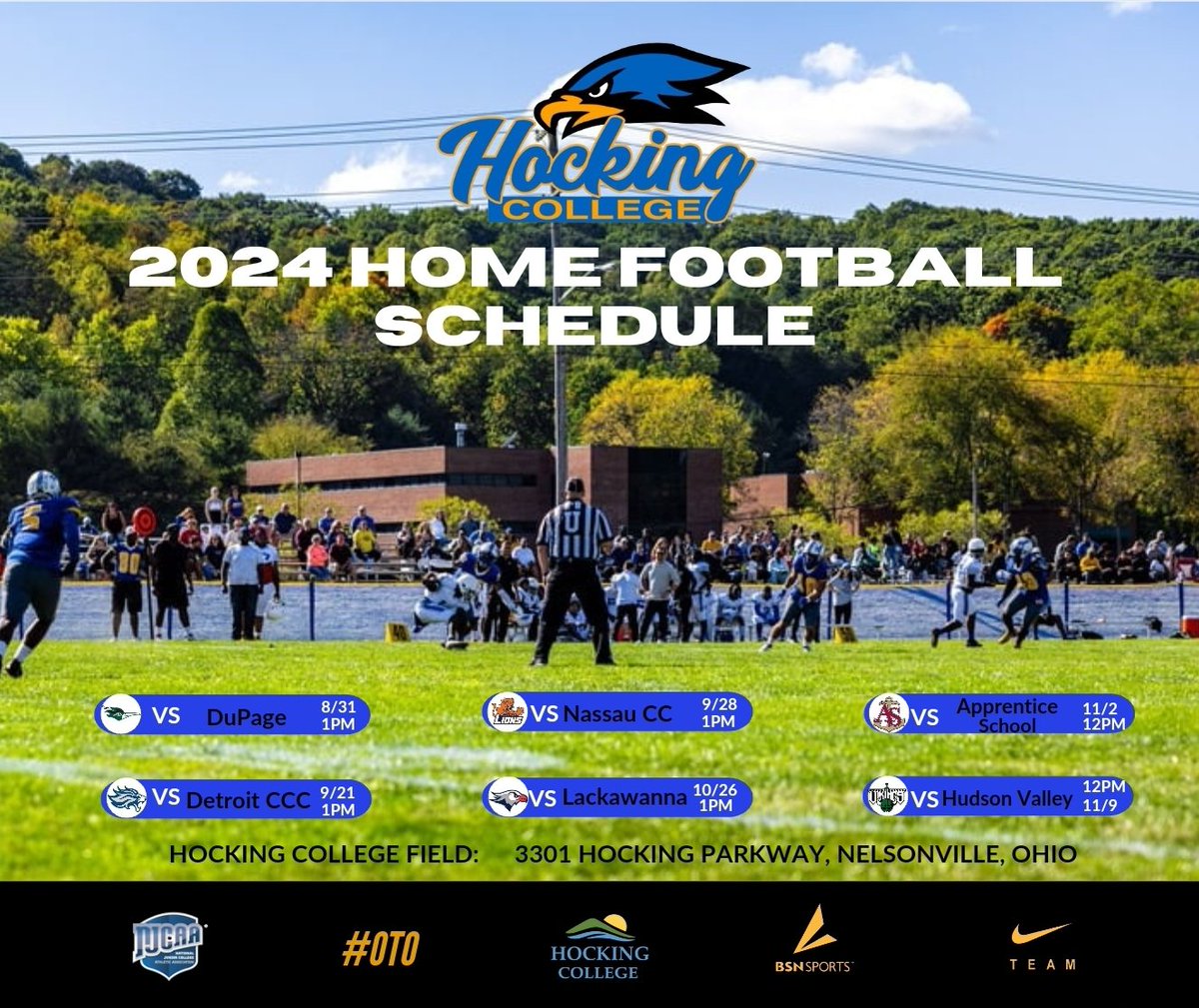 Our home game schedule for this season! 
Come catch our games on campus!
