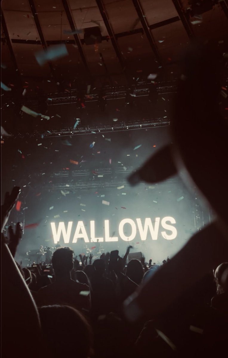 wallowsgarden's tweet photo. omg how did dylan get off stage so fast #WallowsMSG https://t.co/1uPe4ZrAe5