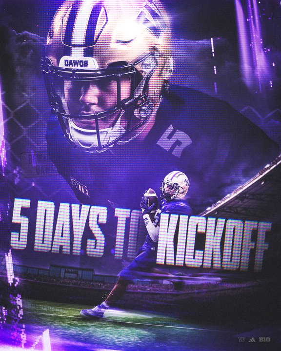 UW_Football's tweet image. 😤 IT’S GAME WEEK!!! 5️⃣ DAYS

#AllAboutTheW