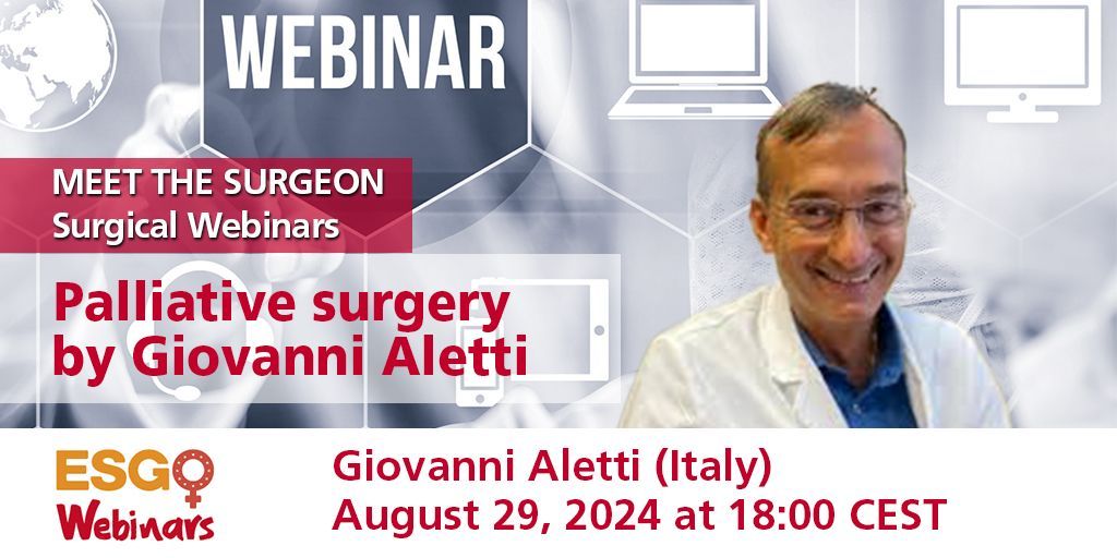 ESGO (@esgo_society) on Twitter photo Meet Giovanni Aletti ๐ฎ๐น at our webinar this week to learn about his approach to palliative surgery!
๐๐โโ๏ธWith moderators Santiago Domingo ๐ช๐ธ & @nicolobizzarri ๐ฎ๐น & panellists @HousseinElHajj3 ๐ซ๐ท & @agRychlik ๐ต๐ฑ!
๐esgo.org/meet-the-surgeโฆ
<a href="/giovanni_aletti/">Giovanni Aletti</a> @enygo_official Meet Giovanni Aletti ๐ฎ๐น at our webinar this week to learn about his approach to palliative surgery!
๐๐โโ๏ธWith moderators Santiago Domingo ๐ช๐ธ & @nicolobizzarri ๐ฎ๐น & panellists @HousseinElHajj3 ๐ซ๐ท & @agRychlik ๐ต๐ฑ!
๐esgo.org/meet-the-surgeโฆ
<a href="/giovanni_aletti/">Giovanni Aletti</a> @enygo_official