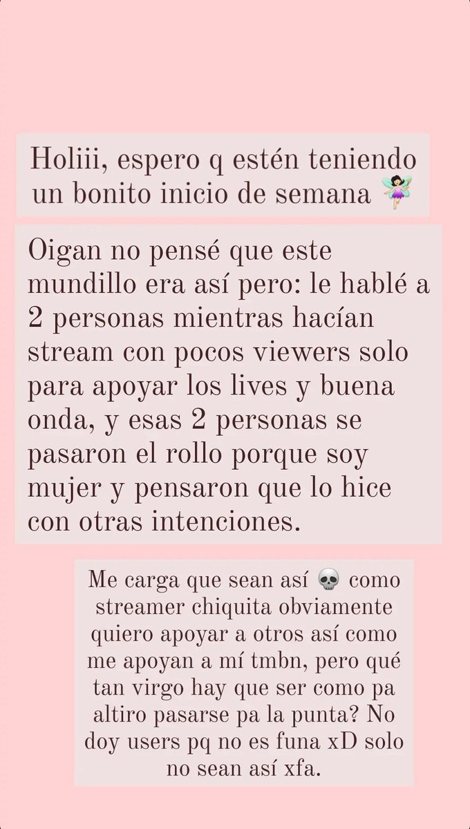 Redfleur1's tweet image. No es funa, pero ya es molesto y repetitivo:( #twitchgamer #streamer #Chile